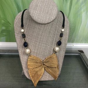 Lydell Metal Bow Necklace